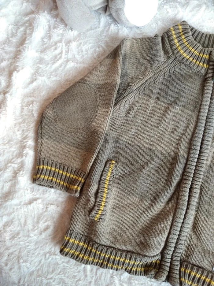 Gilet zippé maille Garçon 4 ans Sergent major 100% coton - photo numéro 3