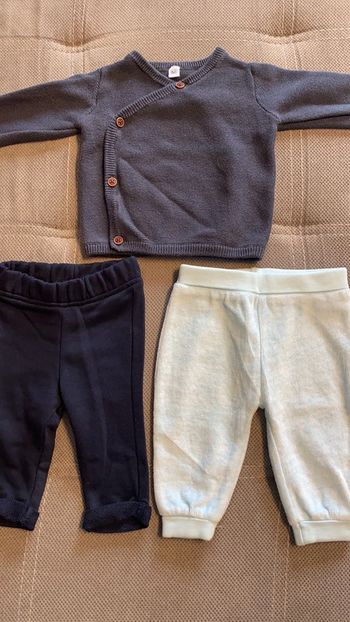 Lot pantalon + gilet