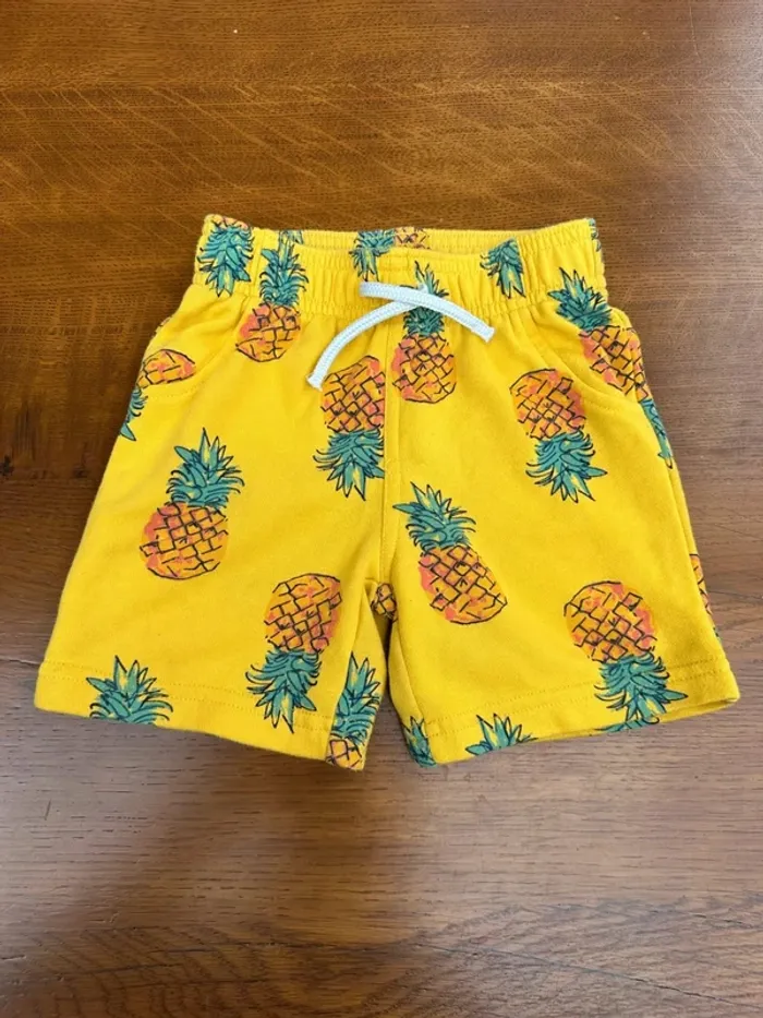 Short primark jaune ananas été 12 - 18 mois - photo numéro 2