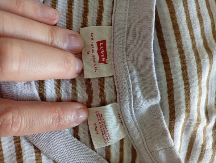 LEVI'S - tee-shirt à rayures taille M | vintage - photo numéro 3