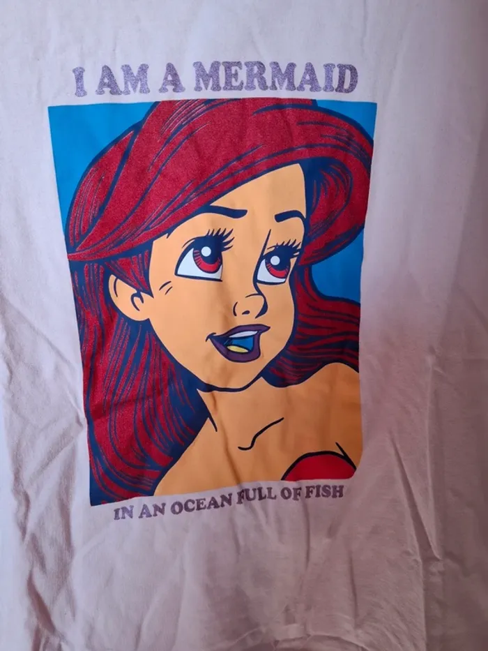 T shirt femme taille S disney princesses ariel petite sirène - photo numéro 2