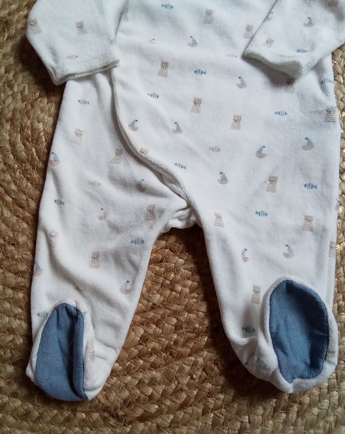 Lot babygro velours imprimé+ body imprimé Obaibi - photo numéro 4
