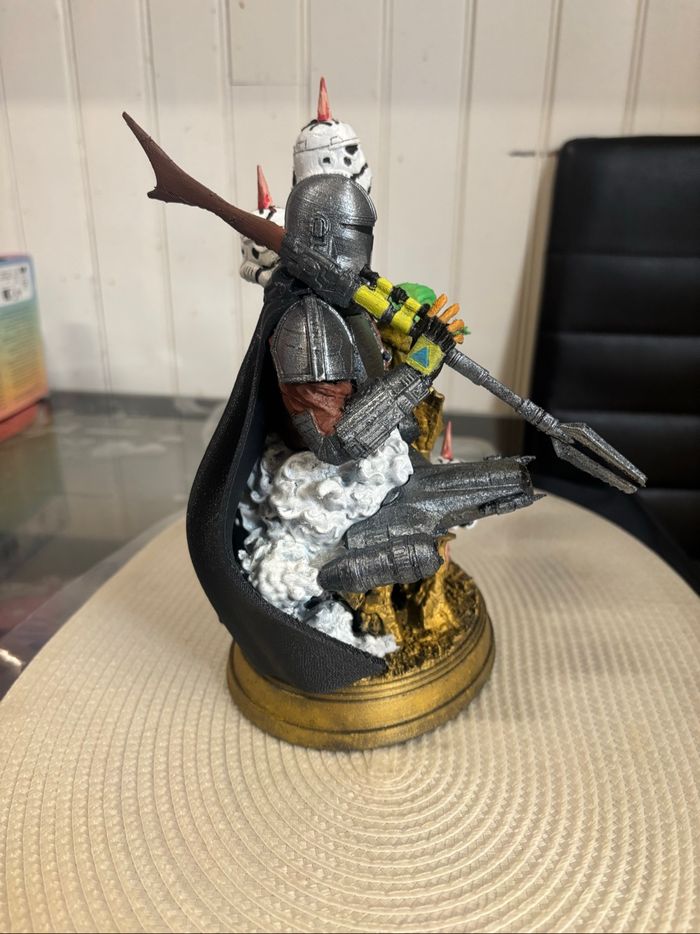 Figurine Mandalorian 3D stars wars - photo numéro 2