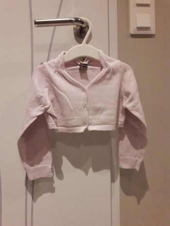 Gilet parme fille 23 mois