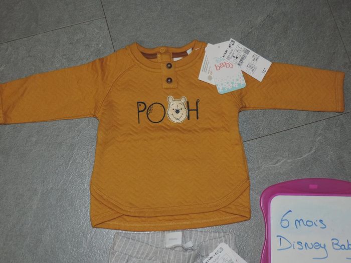 ensemble disney baby winnie taille 6 mois neuf - photo numéro 2
