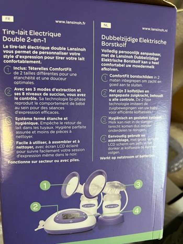 Tire lait neuf tire lait double neuf tire lait lansinoh - photo numéro 3