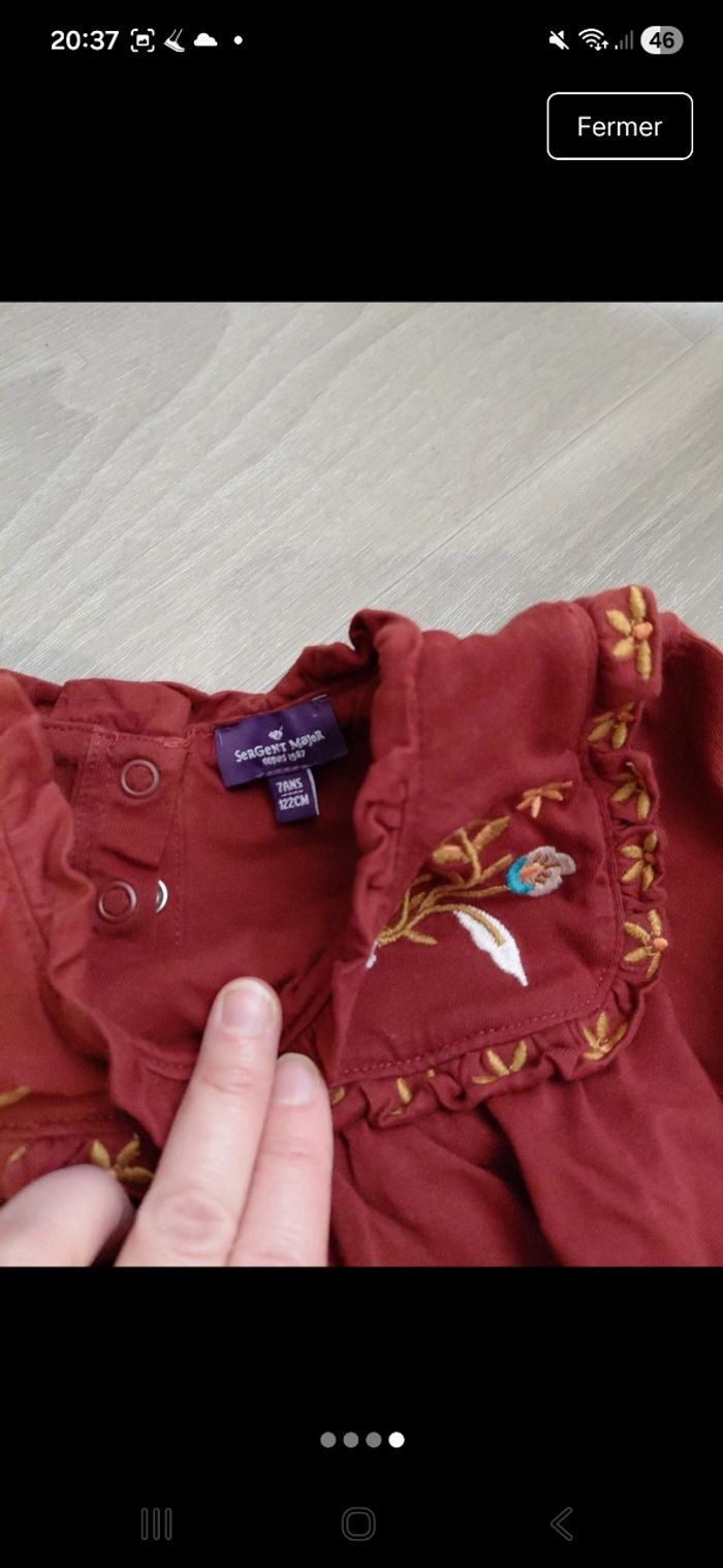 Ensemble sergent major taille 6ans short et tee shirt d hiver 7 ans - photo numéro 4