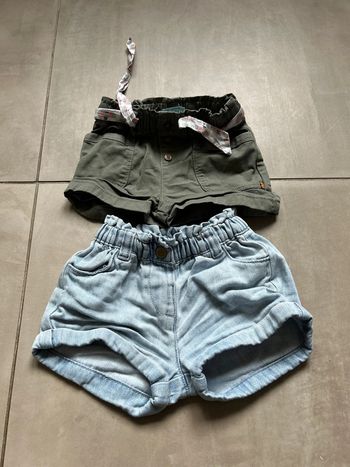 Lot shorts 12 mois