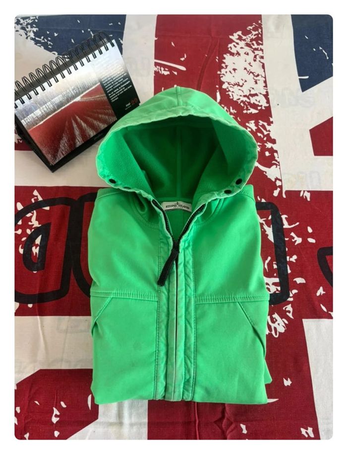 Coupe vent junior Stone Island taille xs vert pomme - photo numéro 2
