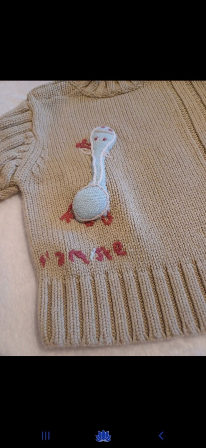 Pull bébé taille 1 mois - photo numéro 2