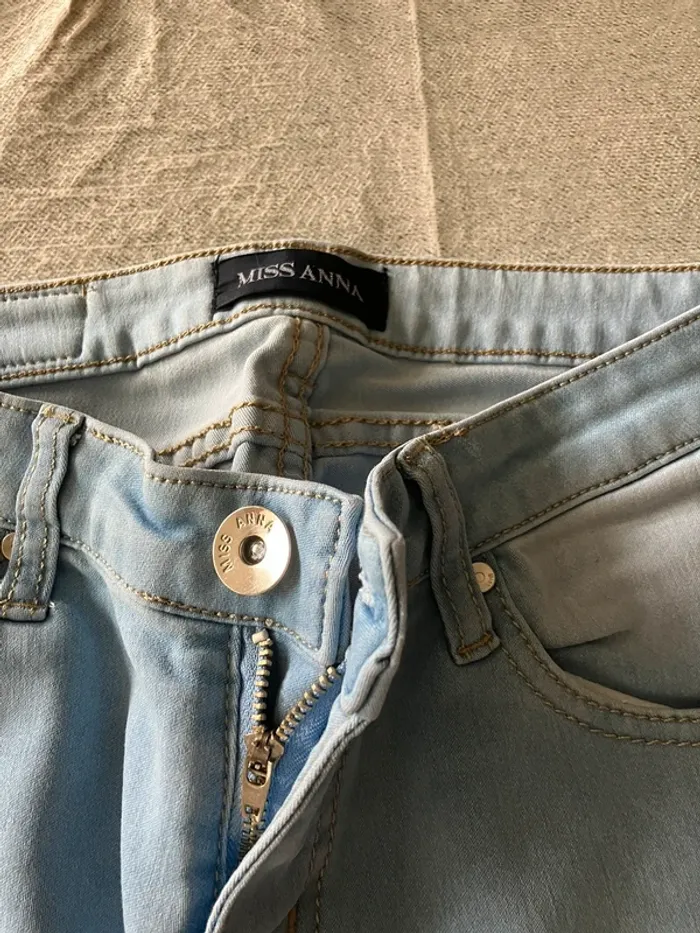 Jean skinny bleu clair Miss Anna – Taille 36, taille basse - photo numéro 4