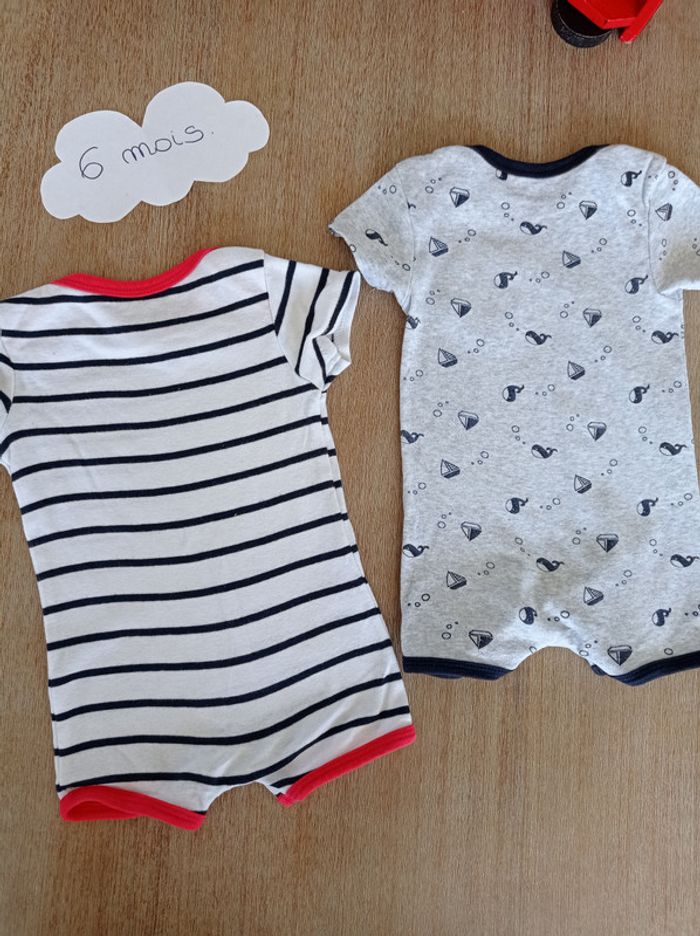 Lot de 2 barboteuses 6 mois - photo numéro 3