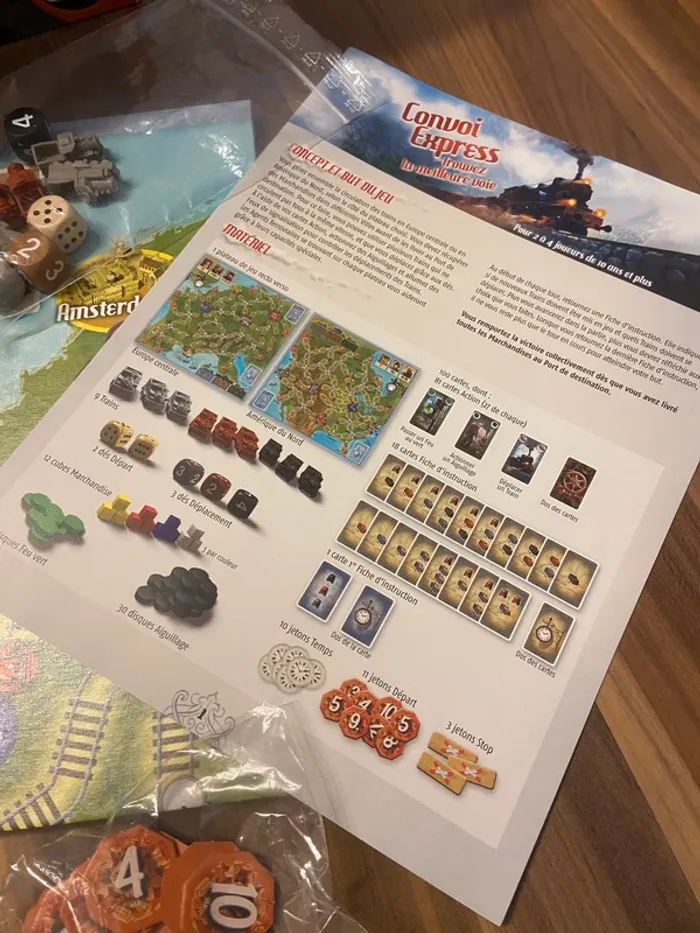 Jeu de société convoi Express de Iello en très bon état et complet - photo numéro 4