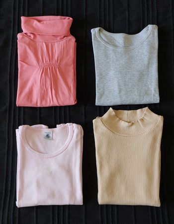 4 tee shirts manches longues