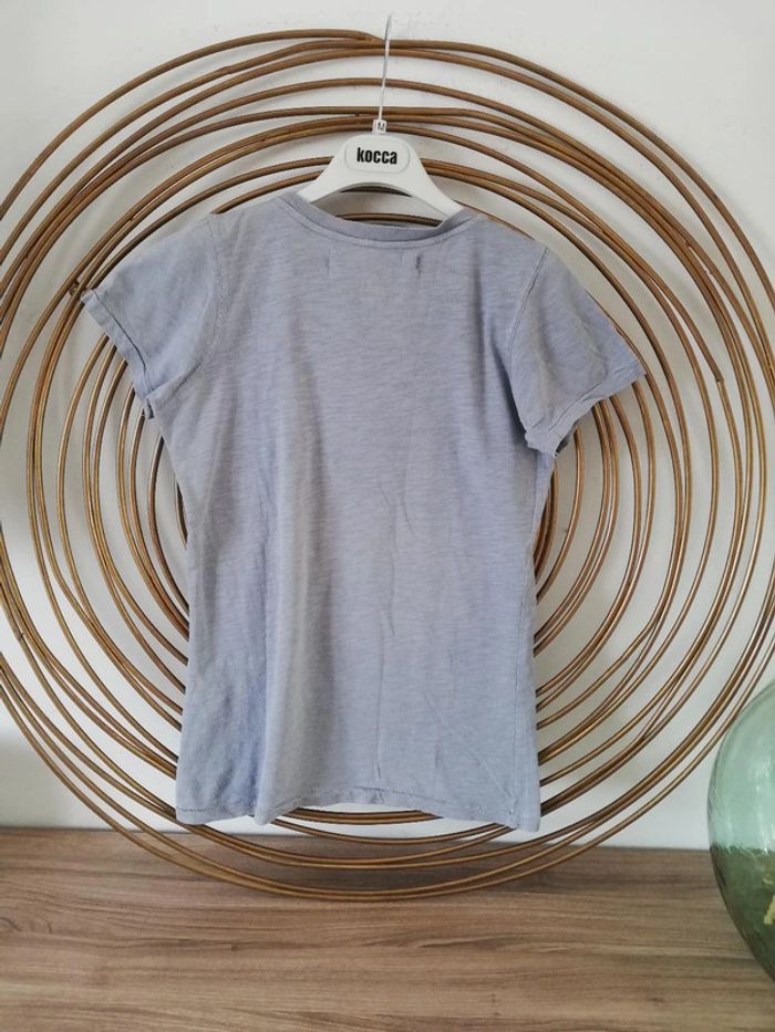 Tshirt à manches courtes Zara gris à strass Taille M - photo numéro 4