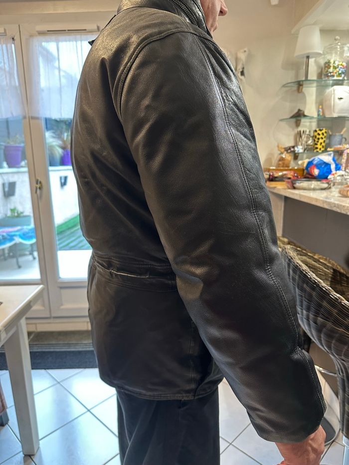 Blouson cuir noir Lothars homme - photo numéro 3