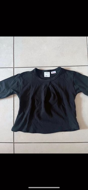 Tee shirt zara noir