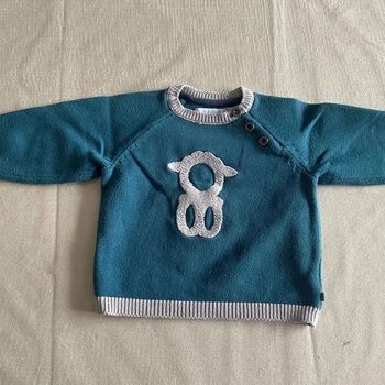 🌟 Pull bébé en laine Obaïbi 🌟