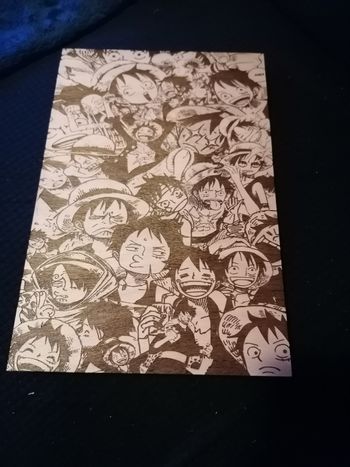 Gravure sur bois one piece