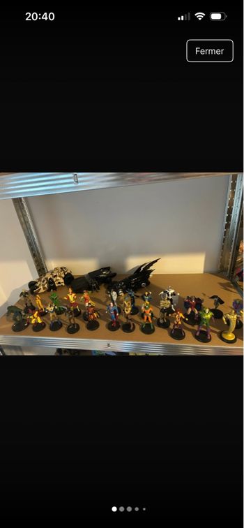 Lot de figurines en plomb dc comics de chez eaglemoss 