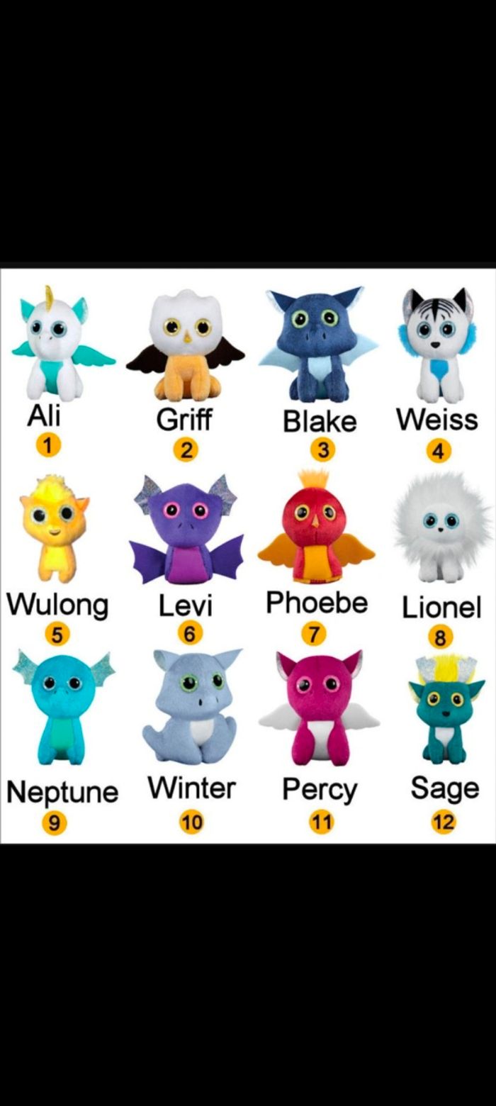 Lot de peluches Ty Dragons - photo numéro 2