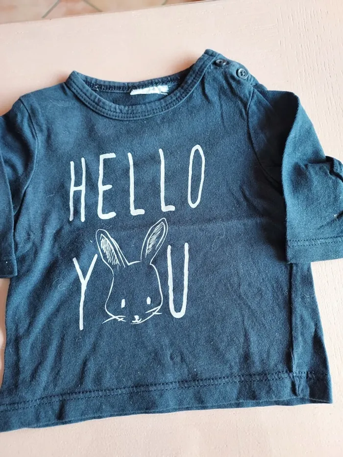 lot 6 tee shirts manches longues 3 mois - photo numéro 2