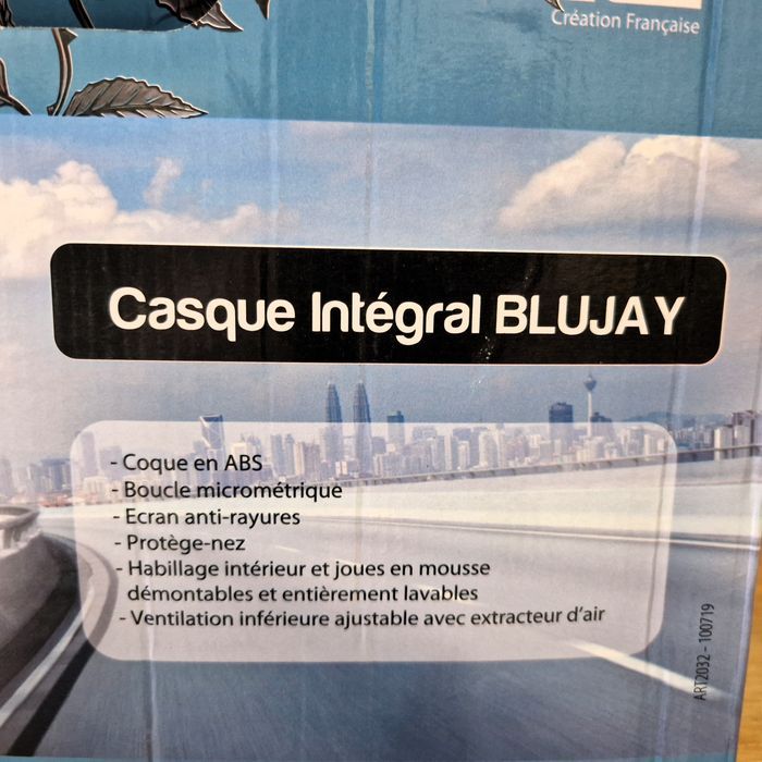 Casque moto intégral Blujay Eole t.L - neuf - photo numéro 9