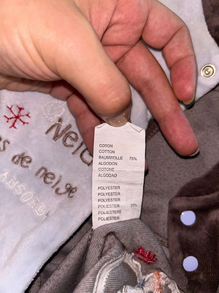 Pyjama bébé bonhomme de neige - photo numéro 7