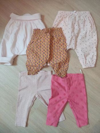 Lot leggings et sarouels 3 mois fille