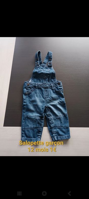 Salopette garçon 12 mois