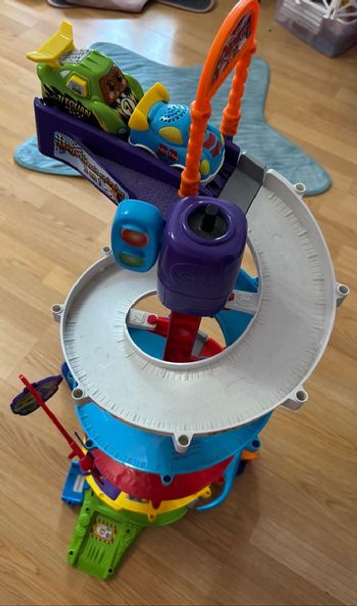 Circuit tut tut bolides avec 2 voitures vtech - photo numéro 4