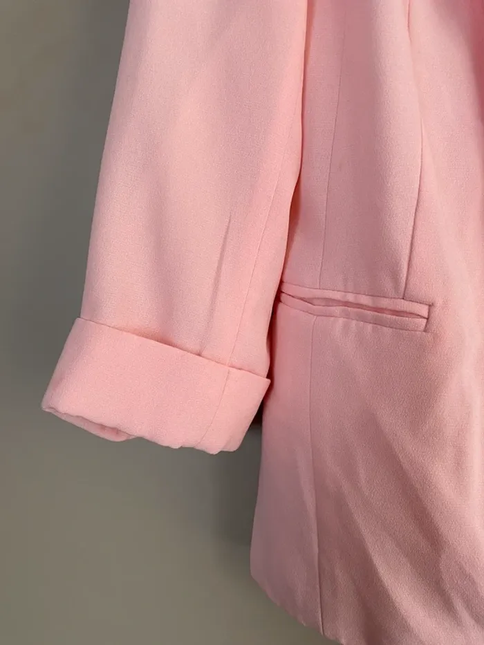 Blazer rose doublé - photo numéro 3