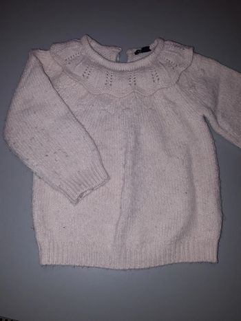 Pull rose pâle 18 mois