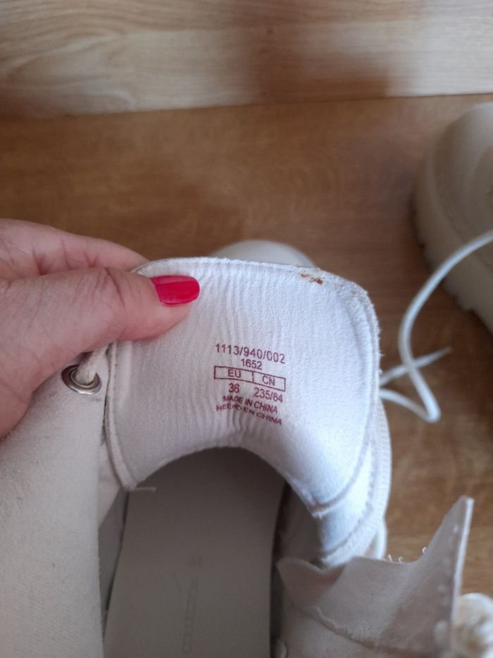 Boots pull&bear crème 36 - photo numéro 6