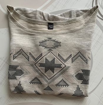 Sweat gris imprimé - 38