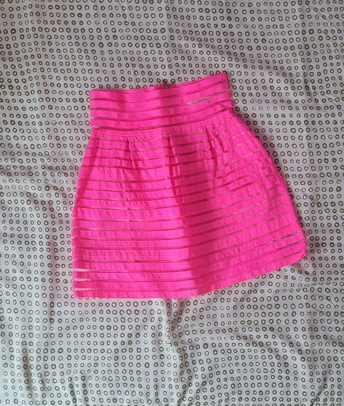 Mini jupe rose fluo