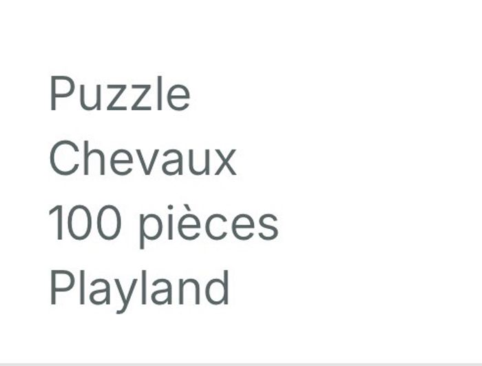 Puzzle chevaux - photo numéro 2