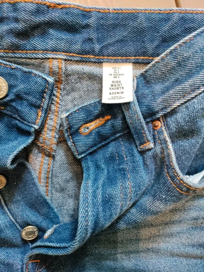 Short jean taille haute - photo numéro 2