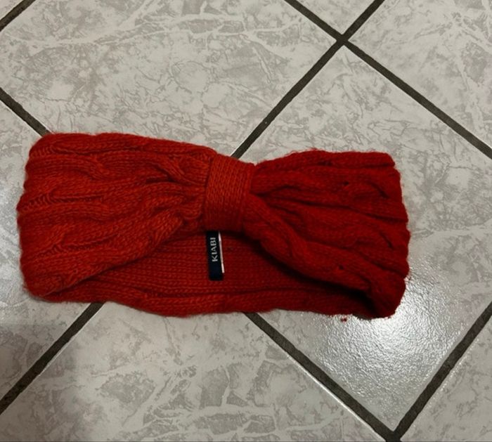 Bandeau coupe-vent rouge – Kiabi – Très bon état