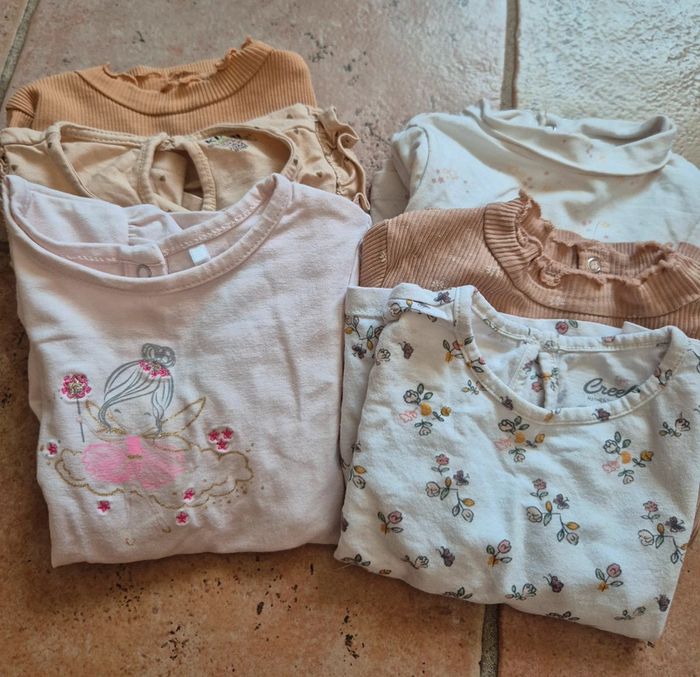 Lot de t-shirts manches longues fille - photo numéro 2