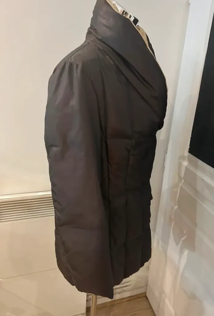Doudoune, veste, matelassée, marron femme, taille 1/36 - photo numéro 3