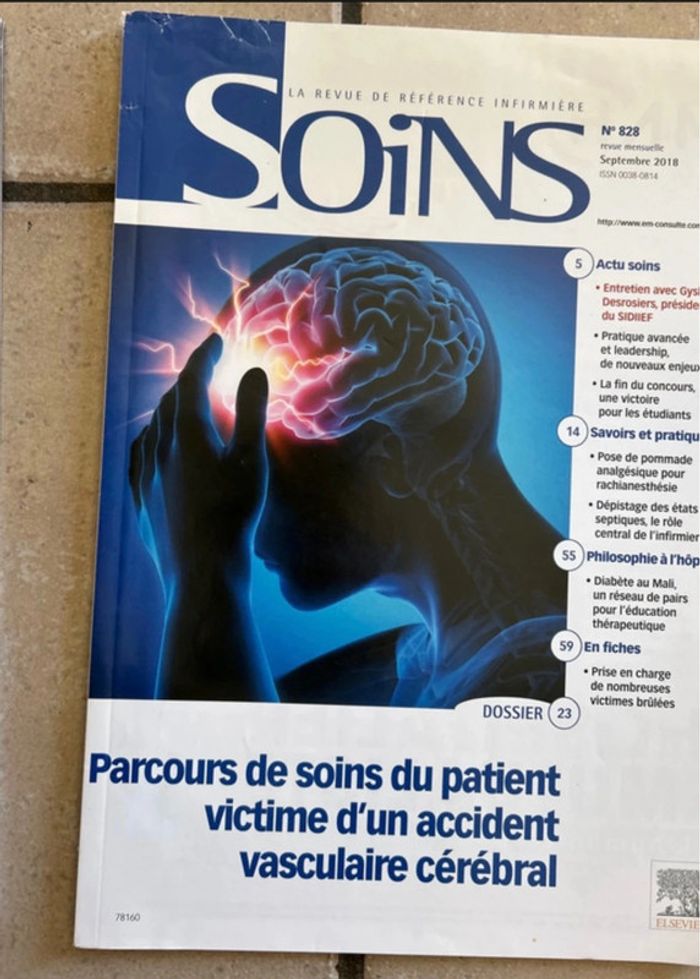 Lot de 5 revues Soins Thèmes soins et santé 📒 - photo numéro 5