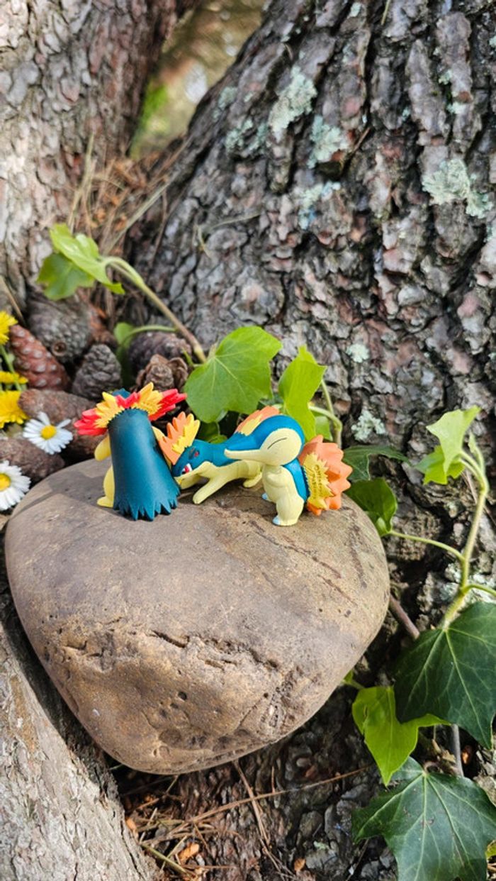 Super figurine Pokemon Nintendo tomy évolution hericendre feurisson typhlosion - photo numéro 6