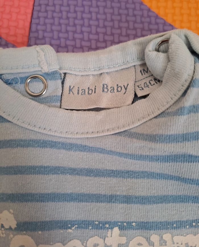 Pyjama grenouillère léger 1 pièce bleu garçon chien, kiabi, taille 1 mois (54 cm) - photo numéro 3