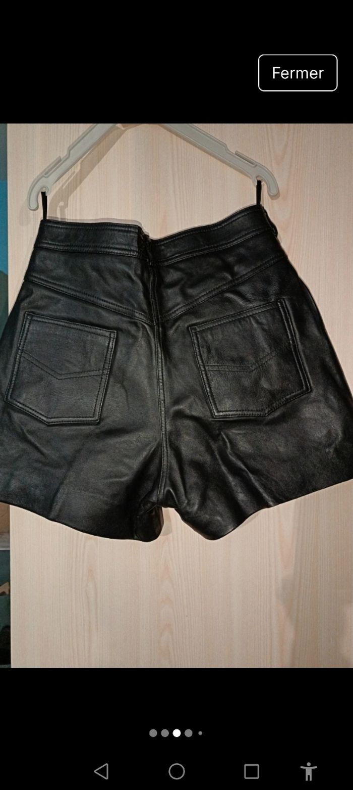 Short 100 % cuir d'agneau - photo numéro 3
