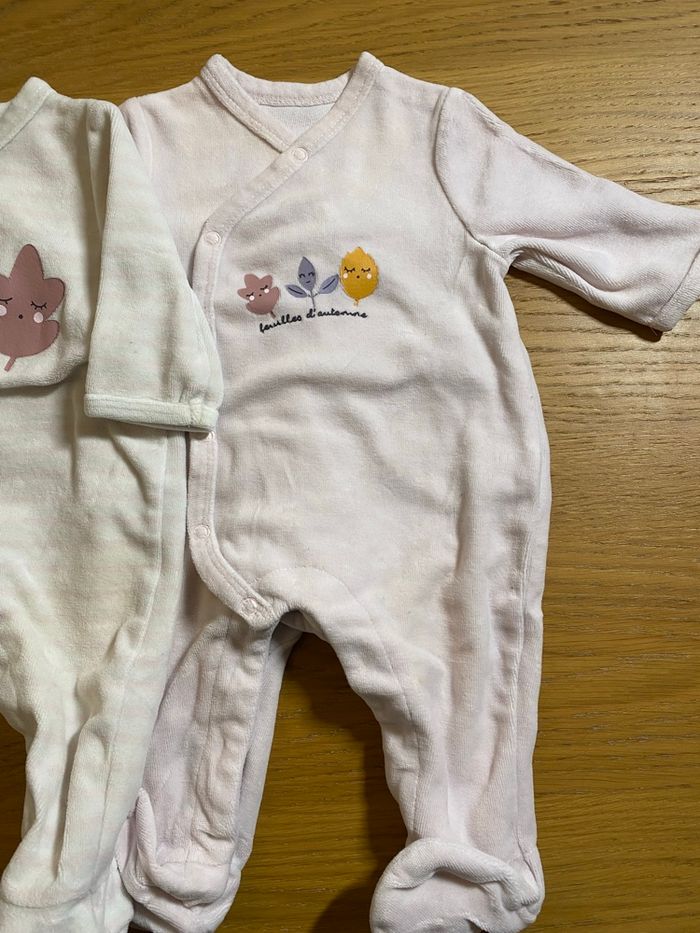 La Redoute Lot de 2 Pyjamas Grenouillères roses Taille 3 mois - photo numéro 7