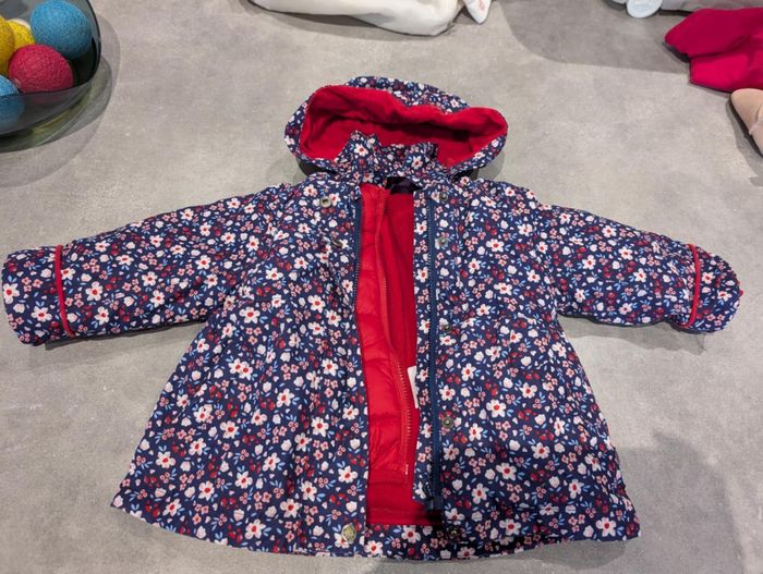 Blouson fleur 9 mois sergent major avec doublure