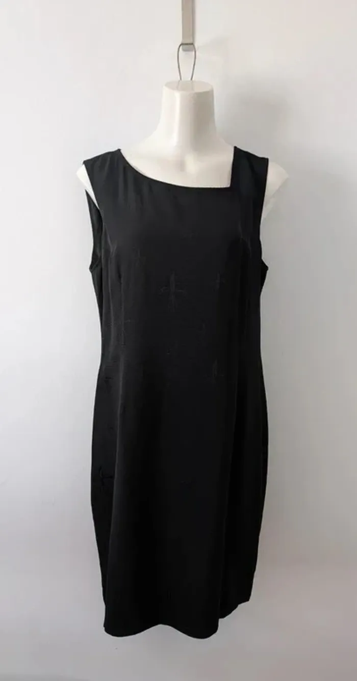 Robe noire vintage à motifs - ZAPA - taille 42