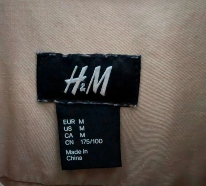Chemise à poches H&M de couleur beige - Taille M - photo numéro 3