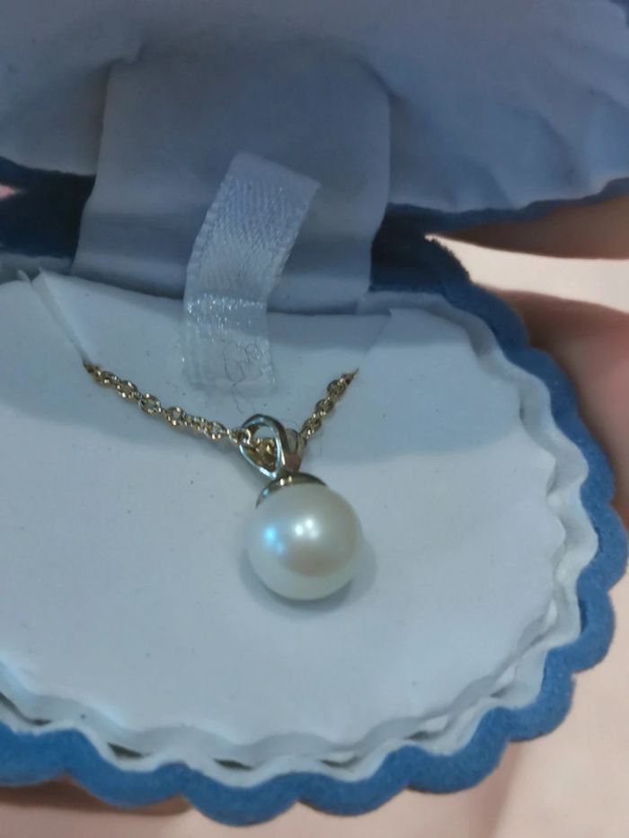 Collier. Perle d'eau douce. - photo numéro 5